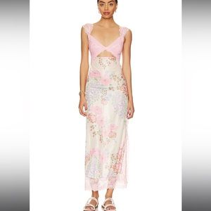 Free People Suddenly Fine Maxi Slip Dress- Medium